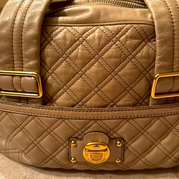 Designer Quilted Handbag with Gold Accents by Marc Jacob's - Picture 3 of 4